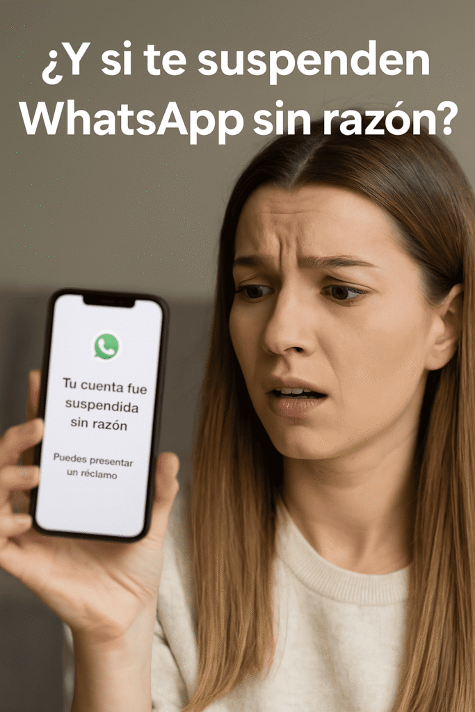 WhatsApp suspendido sin motivo
