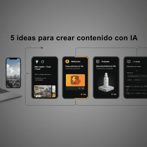 5 ideas para crear contenido con ia