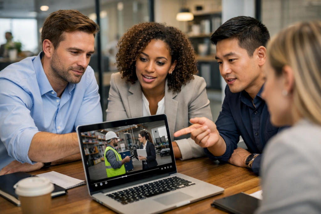 Colaboración y comentarios por escenas en herramientas de colaboración para empresas