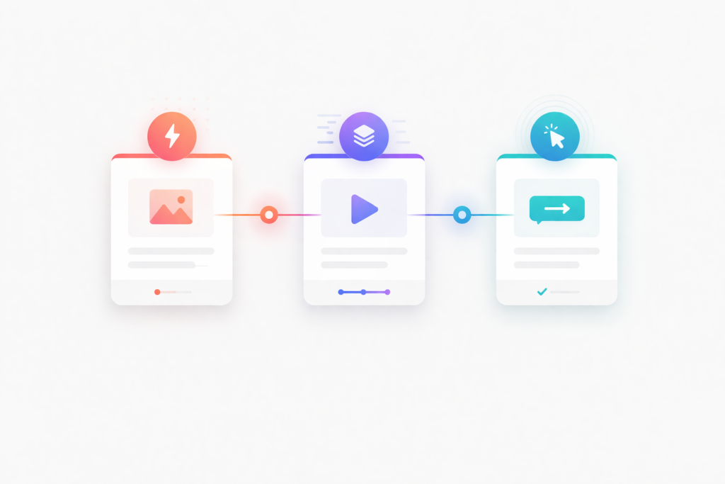 Estructura de un reel con gancho desarrollo y llamada a la acción Estructura de un reel con gancho desarrollo y llamada a la acción
