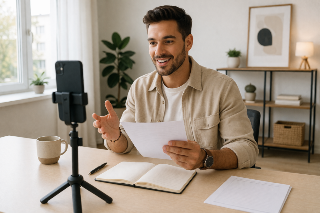 Marca personal creando contenido con ayuda de IA para redes sociales Marca personal creando contenido con ayuda de IA para redes sociales