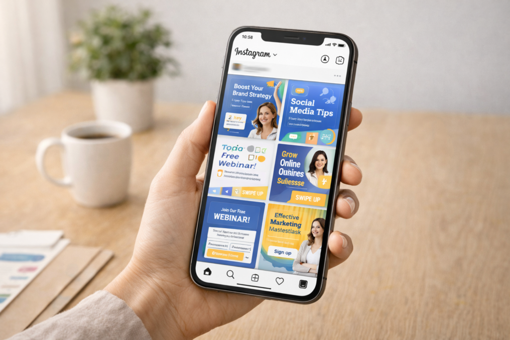 ejemplo de publicidad en redes sociales optimizada con IA