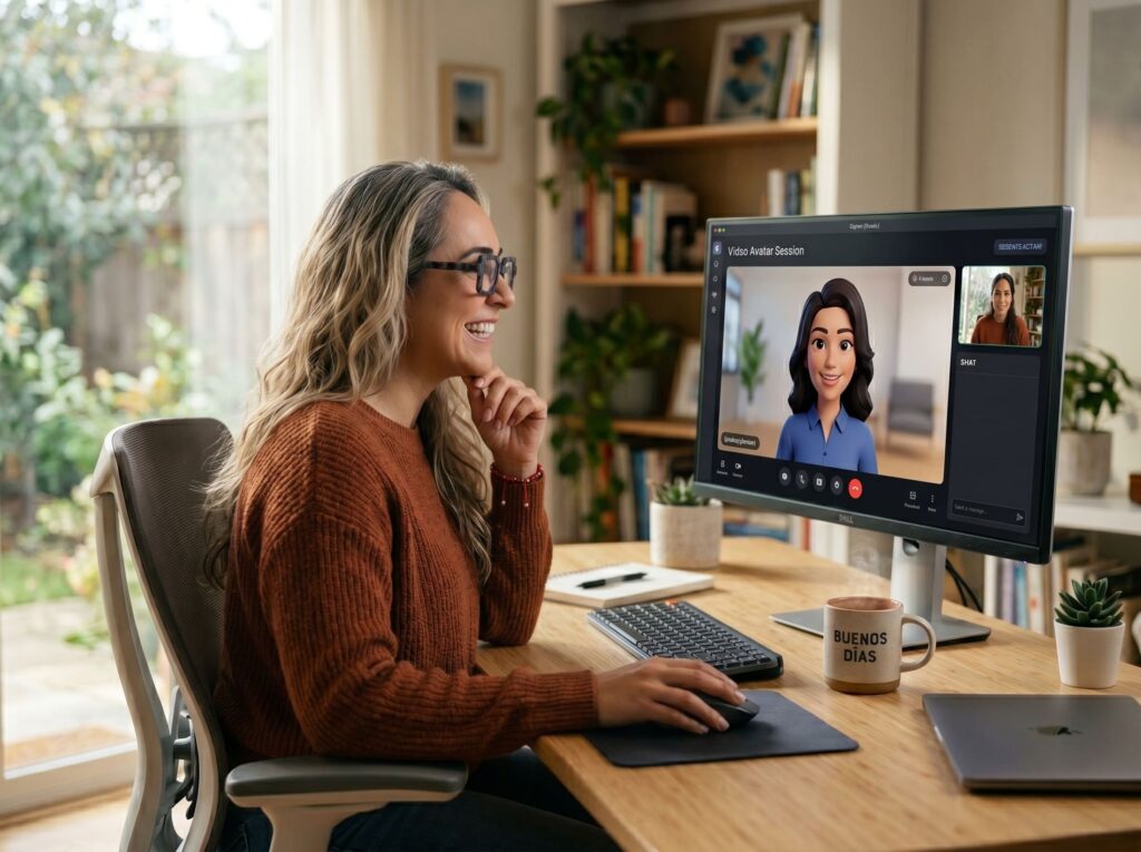 anel de HeyGen para crear avatar IA desde el ordenador