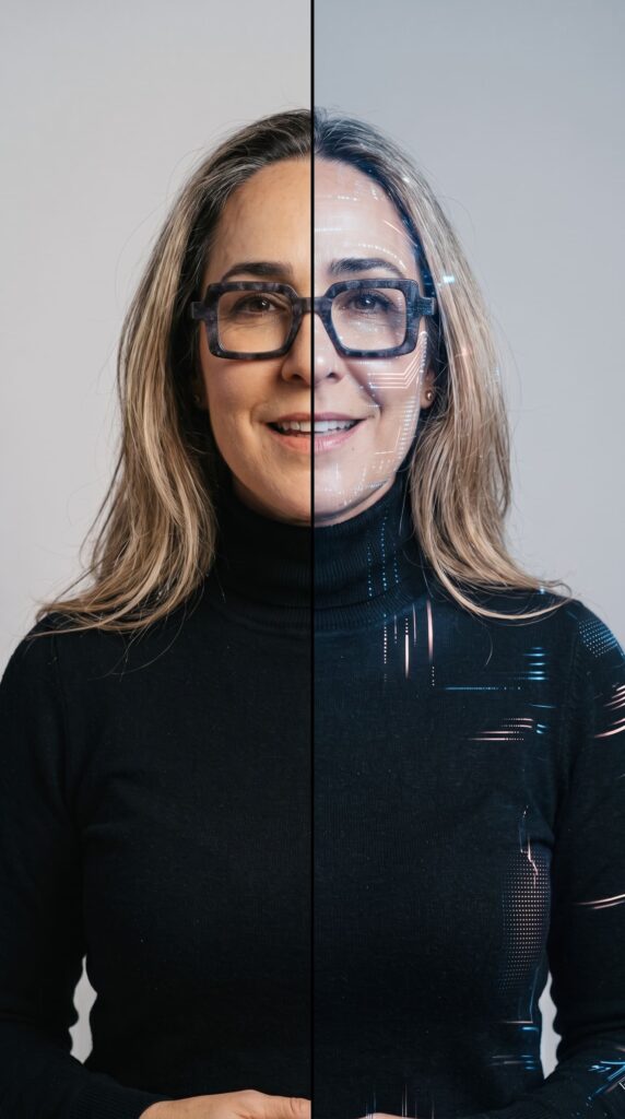 Cómo crear un avatar IA para tu marca, comparación real vs digital Cómo crear un avatar IA para tu marca, comparación real vs digital