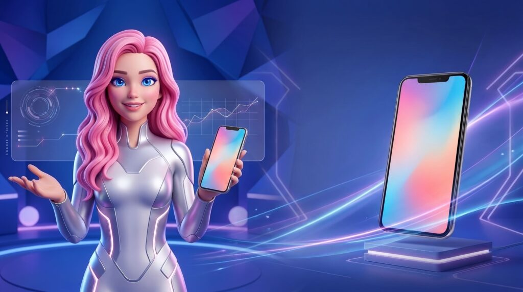 Comparación entre influencer virtual y contenido sin rostro para marcas