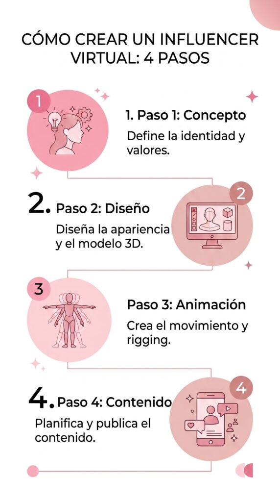 4 pasos para crear un influencer virtual para tu marca