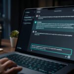 Pantalla de ChatGPT mostrando una consulta sobre posicionamiento en IA para negocios